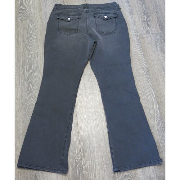 GLORIA VANDERBILT Jeans All Around Slimming Effect Size 14 Average Bootcut Black - Picture 5 of 12